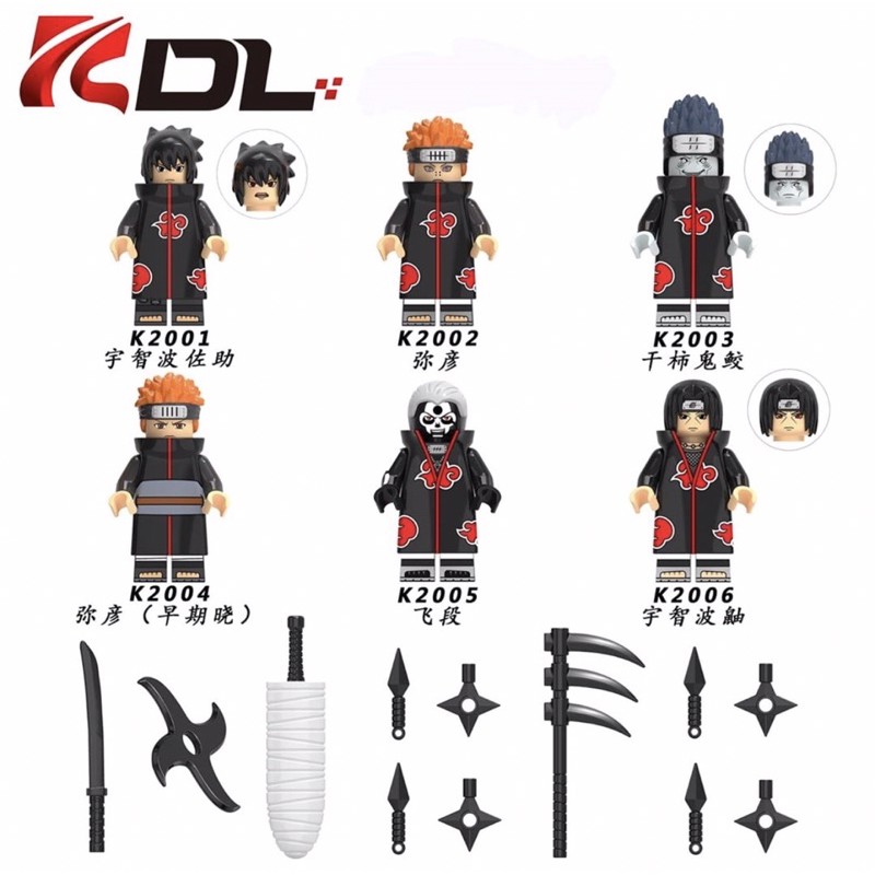 ♨️HÀNG CÓ SẴN♨️ MINIFIGURES NHÂN VẬT PHẢN DIỆN AKATSUKI - LEGO NARUTO KDL801