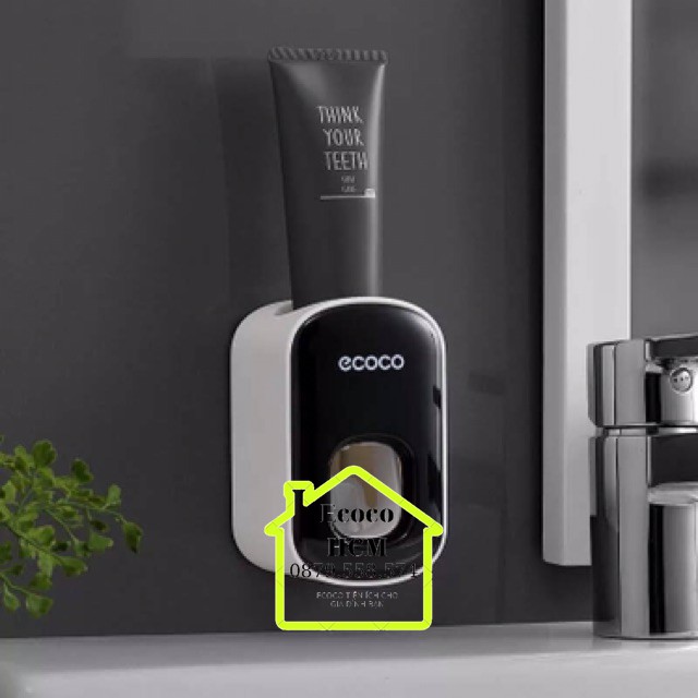 Nhả kem Ecoco đơn mini mẫu mới,Kệ lấy kem đánh răng đựng bàn chải đánh răng đơn ECOCO sang trọng cao cấp