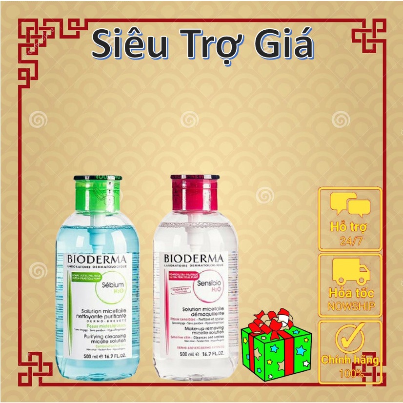 Nước Tẩy trang BIODERMA 500ml nội địa Pháp