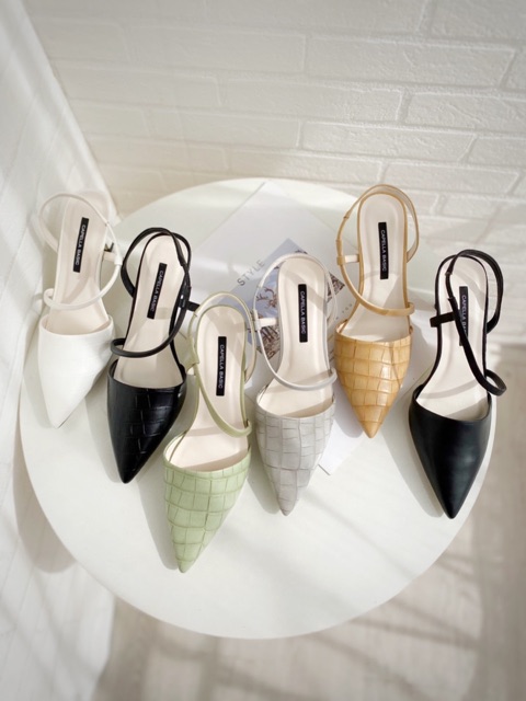 SANDAL SLINGBACK CAPELLA  MŨI NHỌN GÓT 7P