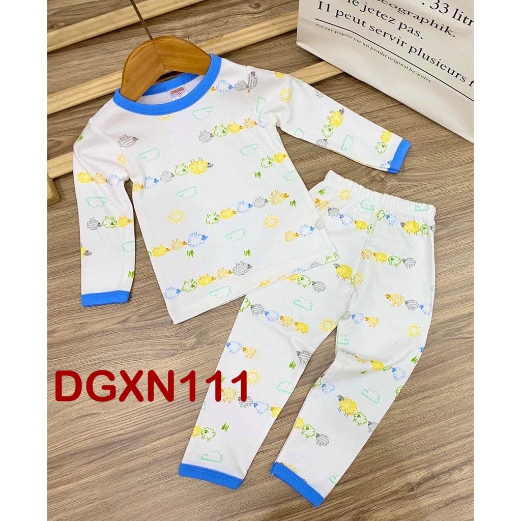 Bộ dài tay thun cotton xuất Nhật cho bé trai size nhí từ 10 đến 22kg - Bộ quần áo bé trai