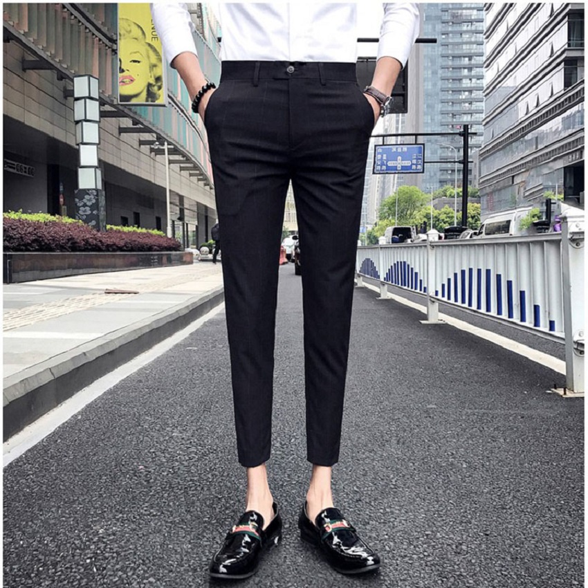 Quần âu kẻ sọc MOKI chất vải cotton cao cấp , chuẩn thiết kế hàn quốc, cực tôn dáng, không bai xù