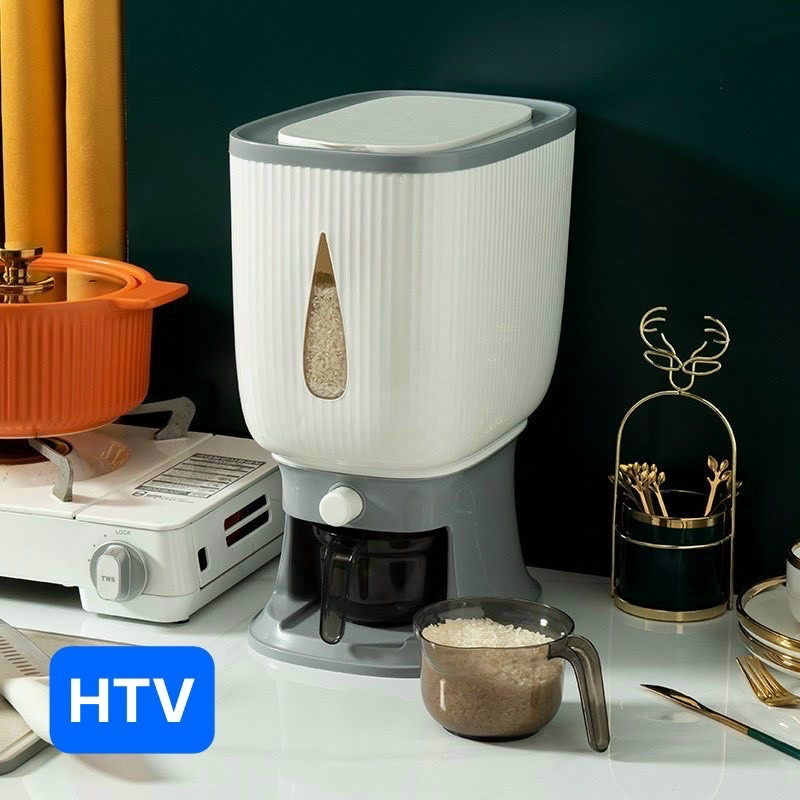 THÙNG GẠO THÔNG MINH MẪU MỚI DUNG TÍCH 10kg SIÊU SANG TIỆN DỤNG