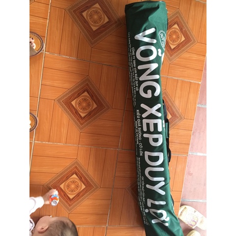 Võng xếp Duy Lợi cỡ lớn khung dầy kèm lưới