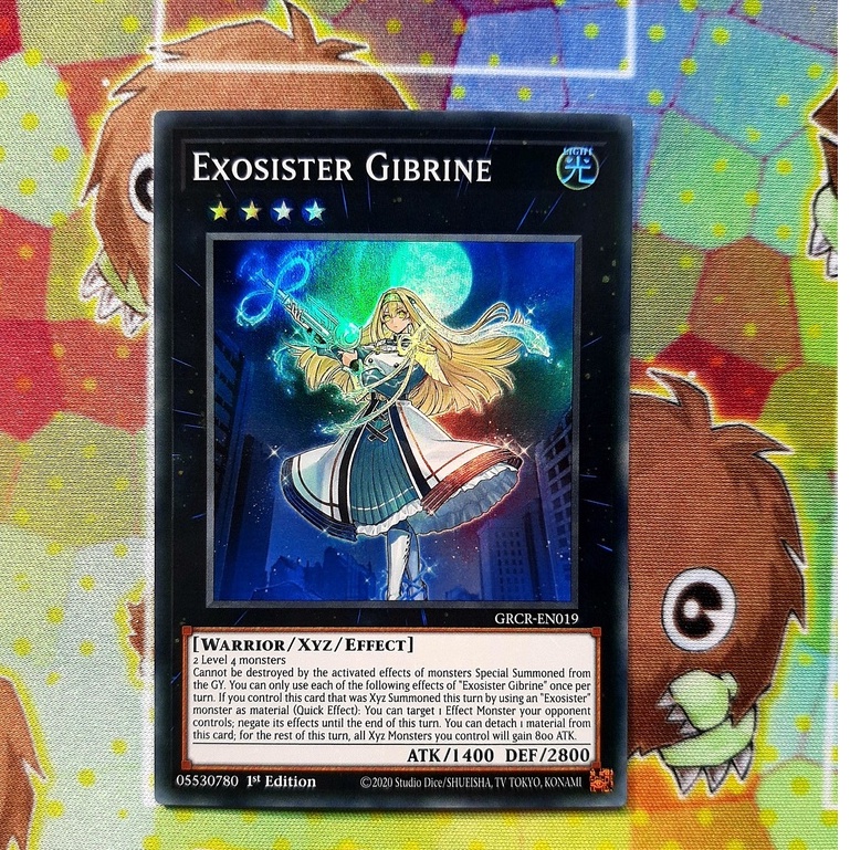 Thẻ Bài Yugioh Monster Exosister Gibrine - GRCR-EN019 - Super Rare