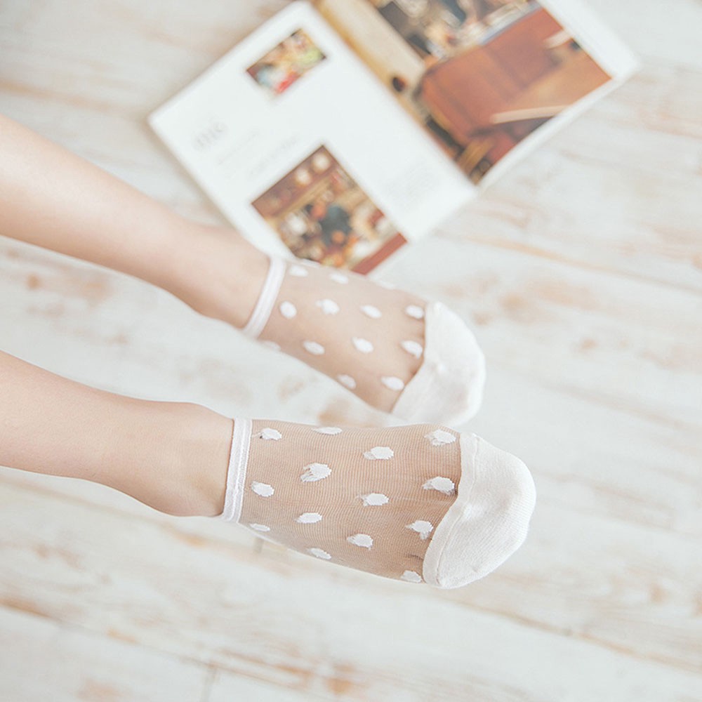 [FREESHIP❤️]Tất Chân Nữ Hoa Cúc Cỗ Ngắn Các Mầu Xinh Xắn Loại 1 Dày - Mẫu Mới Màu Ngẫu Nhiên.