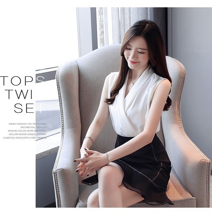 ❣️FREESHIP❣️ÁO BÓ EO V XẾP TÀ  - Hàng thiết kế chuẩn