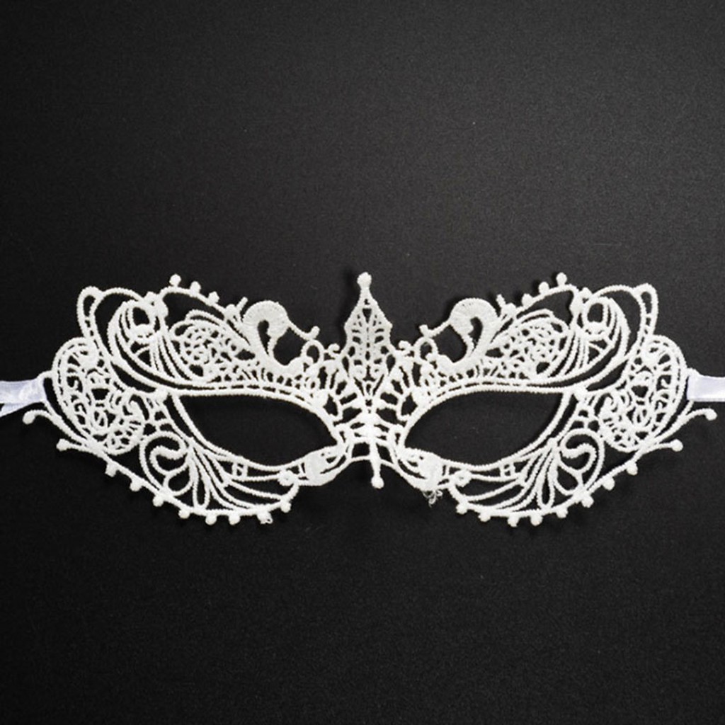 Mặt nạ ren Cosplay cho nữ - Màu trắng