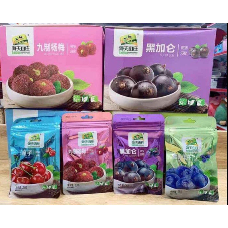 [Sẵn] Ô mai mix vị gói 25g hoa quả siêu ngon