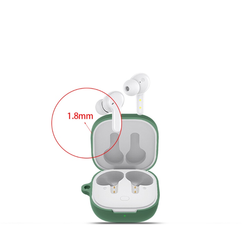 Ốp silicon chống sốc bảo vệ hộp sạc tai nghe không dây bluetooth QCY T13