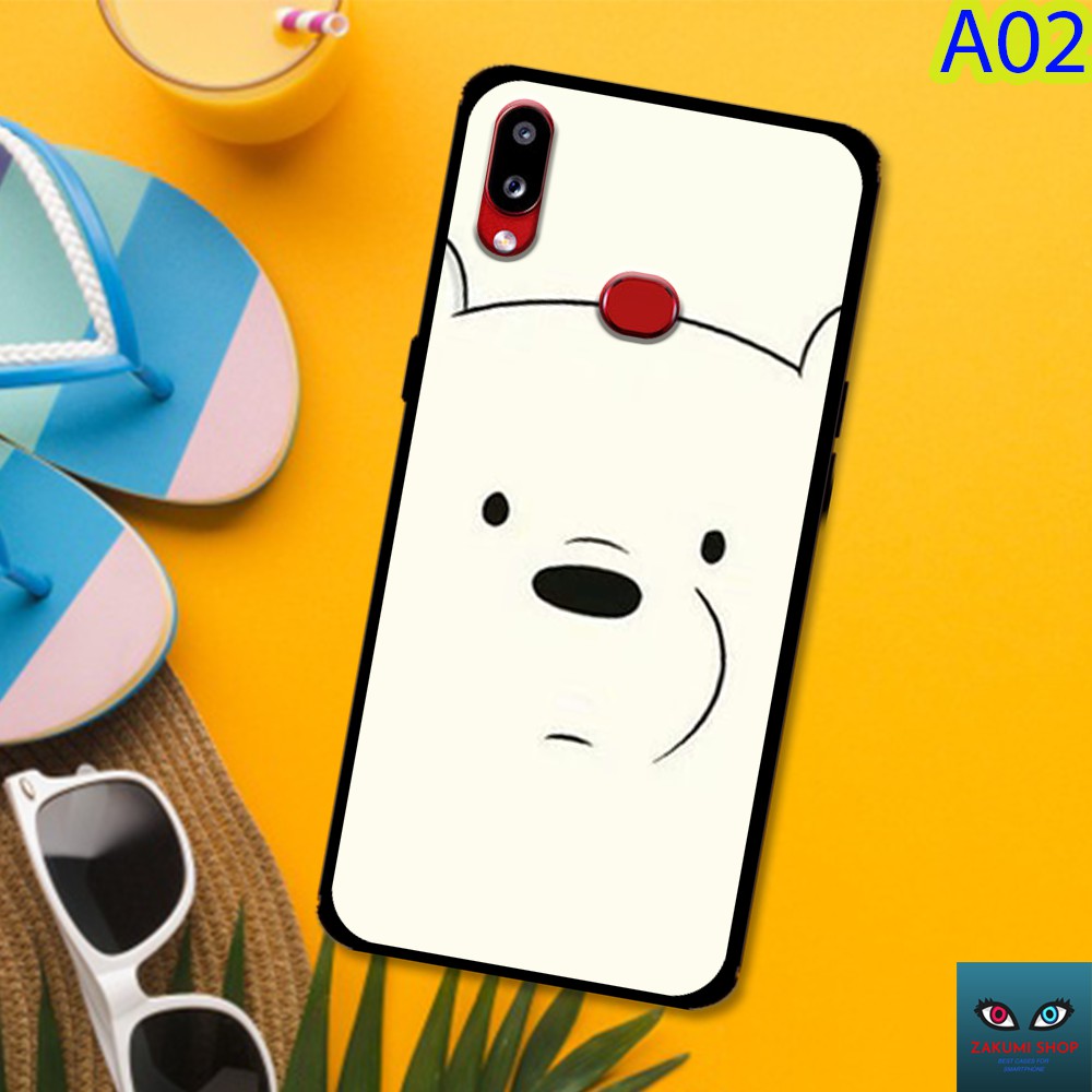 (❤️ FREESHIP ĐƠN 50 000❤️) Ốp lưng kính Samsung A10S A20 A30 M20 M30 in hình gấu We bare Bears CUTE các loại