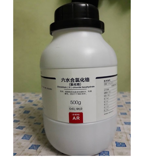 Hoá chất Chromium chloride crom clorua cromic Xylong CAS 10025-73-7 CrCl3 lọ 500g