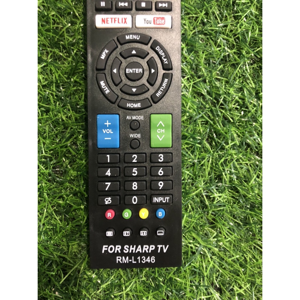 Điều khiển tivi SHARP RM-L1346 Smart internet-tặng kèm pin dung lượng cao -Remote SHARP L1346 hàng chất lượng cao