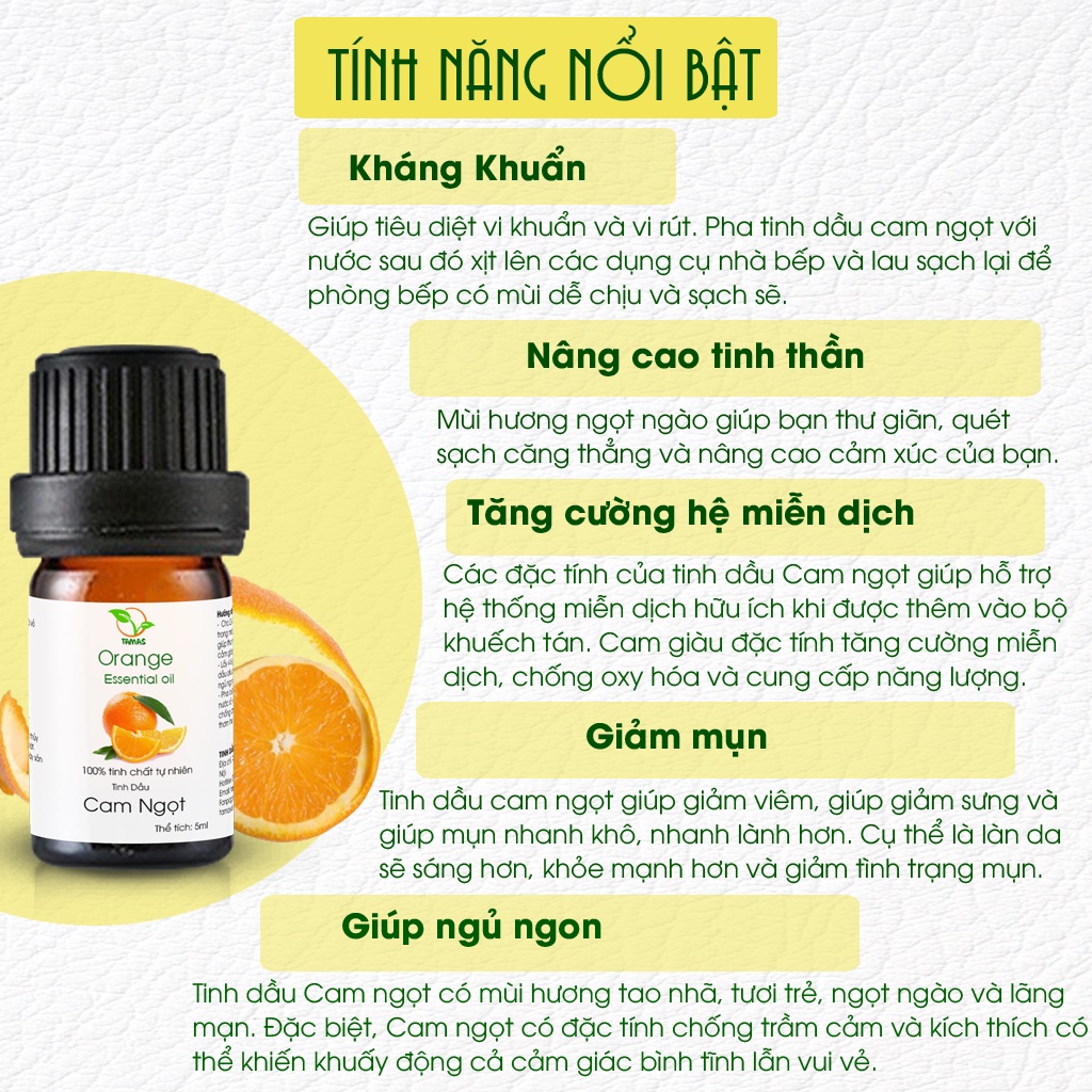 Bộ 3 Chai Tinh Dầu Nguyên Chất TAMAS 5ml Hương Sả Chanh, Quế, Bạc Hà, Cam,...Tinh Dầu Thơm Phòng, Thư Giãn, Đuổi Muỗi