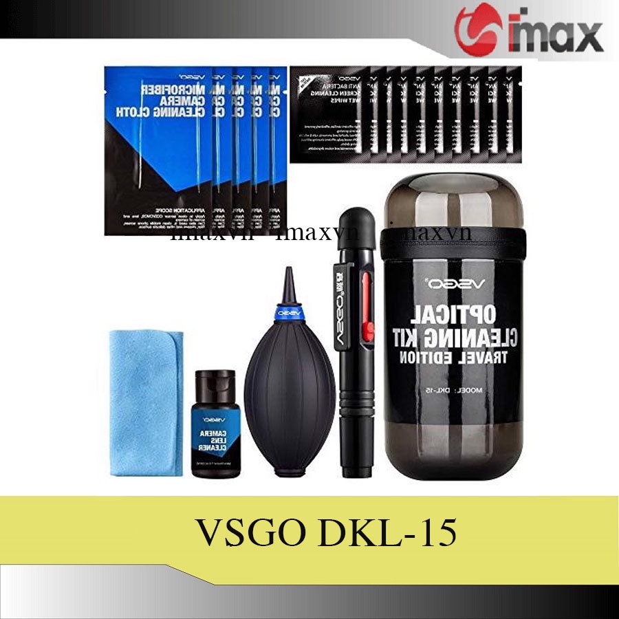 Bộ dụng cụ làm sạch ống kính máy ảnh VSGO Travel Edition DKL-15, nhiều màu