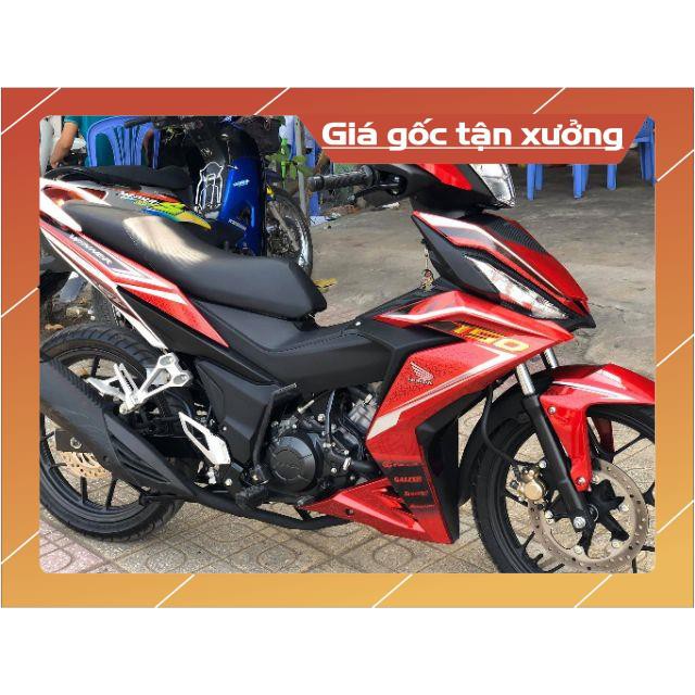 Tem rời winner lục giác dán xe đỏ 3 lớp ko bay màu