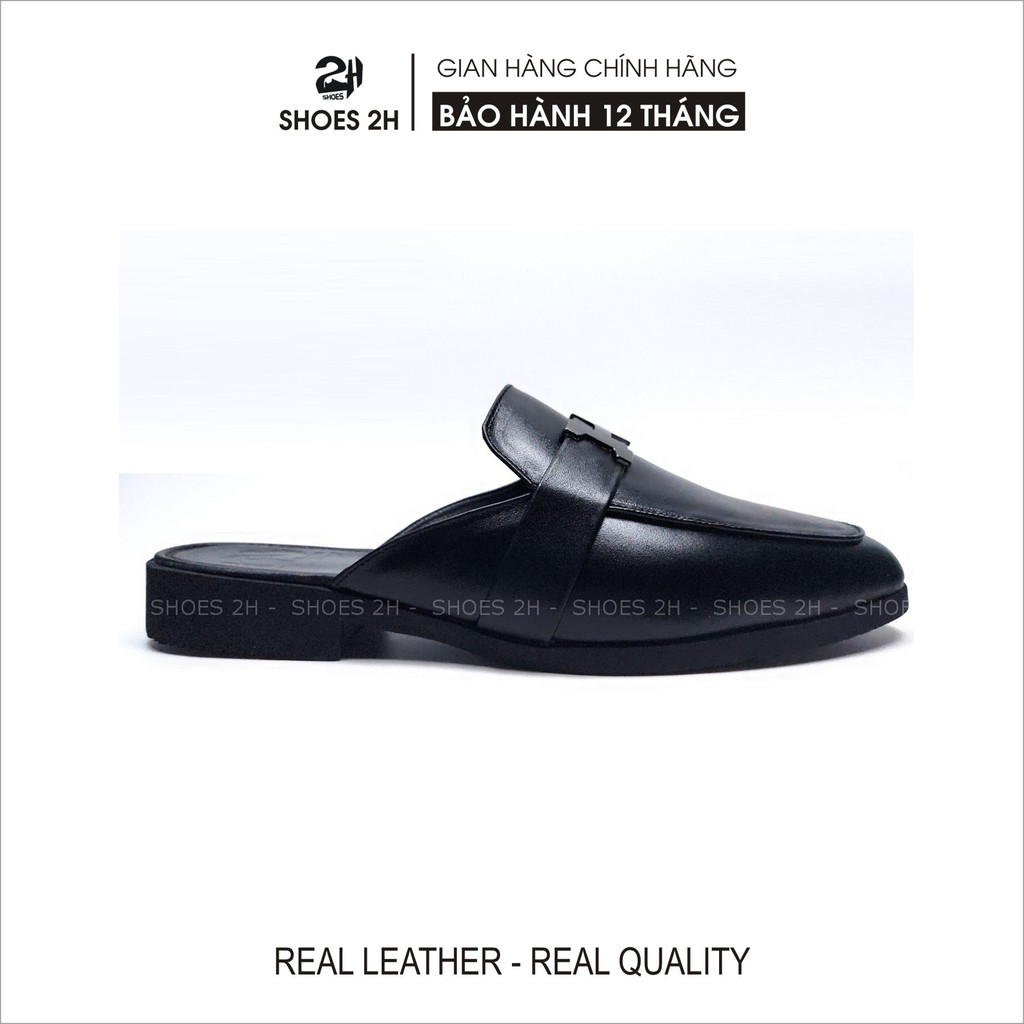 Giày sabo, Dép sục da bò nguyên tấm siêu êm, mềm mại, thoáng mát cho mùa hè SHOES 2H – S004