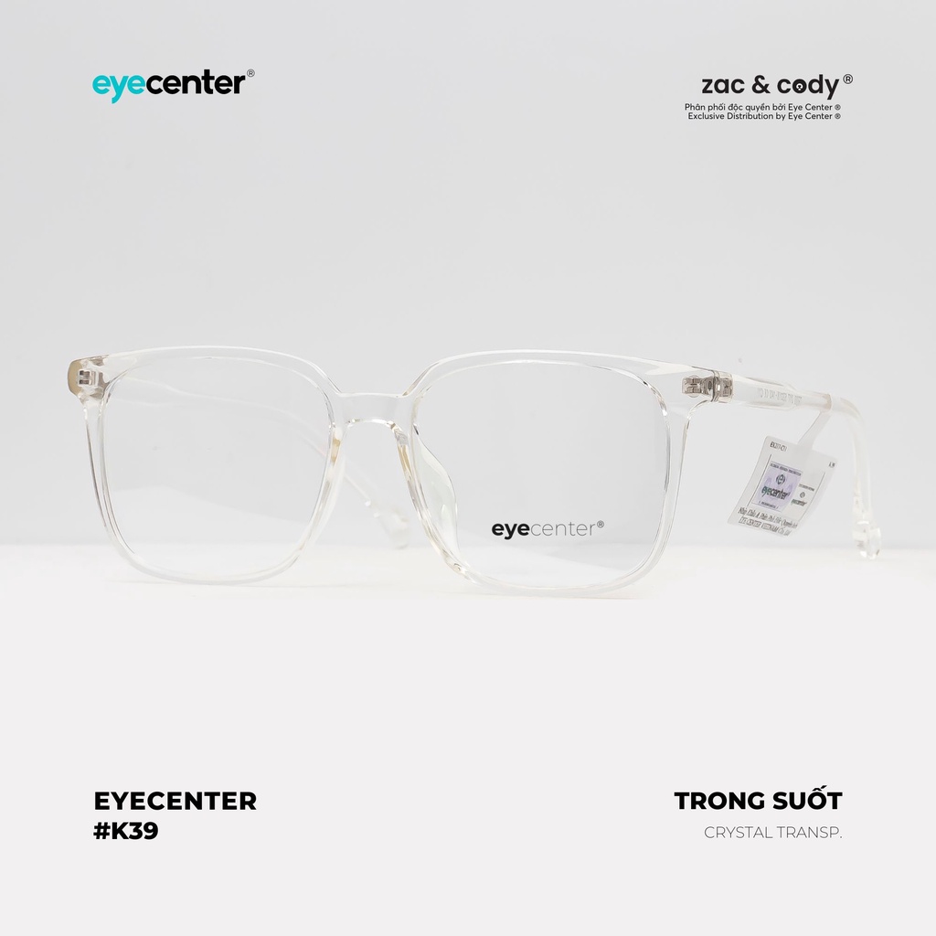 Gọng kính cận nam nữ K39S chính hãng EYECENTER nhựa siêu nhẹ nhập khẩu by Eye Center Vietnam