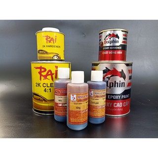 Combo Sơn giả gỗ dễ thực hiện combo sơn giả gỗ trên kim loại