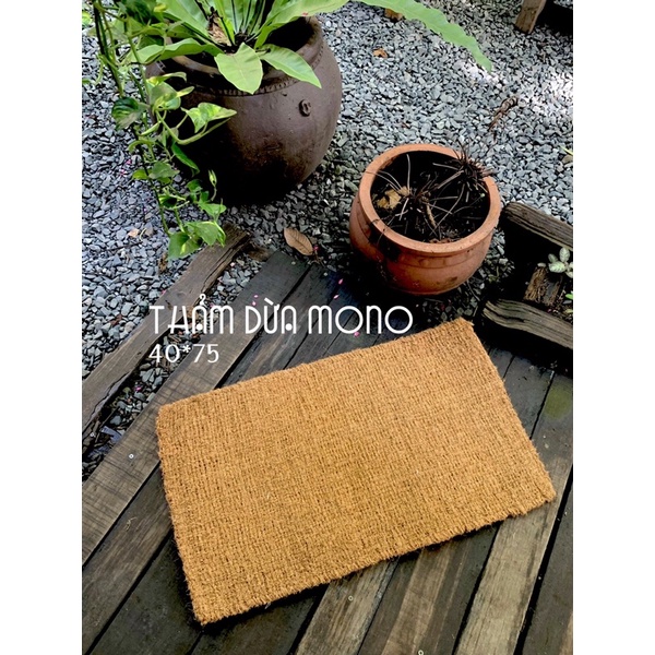 THẢM DỪA MONO- THẢM LAU CHÂN, CHÙI CHÂN MÁT XA PHONG CÁCH VINTAGE CHỐNG TRƠN TRƯỢT ĐỂ NHÀ TẮM, BAN Cong HOMESTAY
