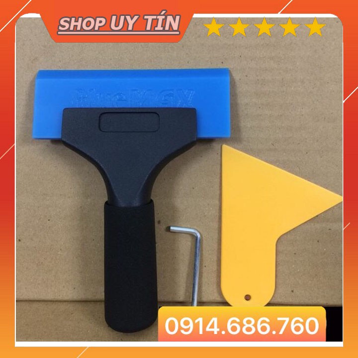 Tay gạt dán kính BLUEMAX hàng CHÍNH HÃNG, dụng cụ gạt dán phim chuyên dụng