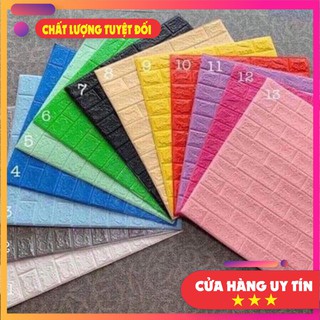 [KEO SIÊU DÍNH -LOẠI 1] Xốp Dán Tường Giả Gạch 3D Khổ 70cm x 77cm, Cách âm, Giảm ẩm, Giá rẻ