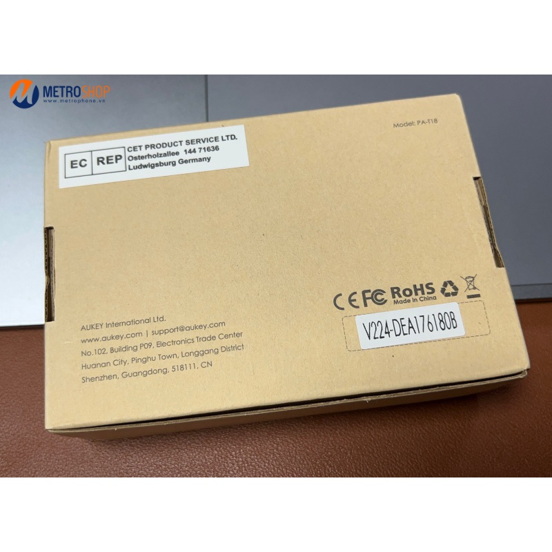 CỦ SẠC 4 CỔNG TÍCH HỢP 1 CỔNG QC3.0 AUKEY PA-T18