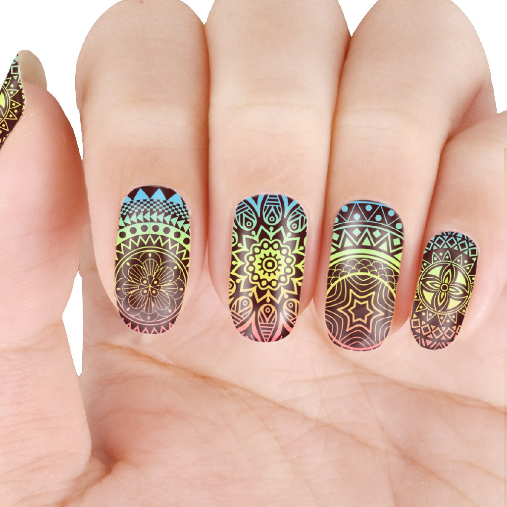 [Hàng mới về] Khuôn dập họa tiết hỗ trợ trang trí móng nghệ thuật tiện dụng chất lượng cao