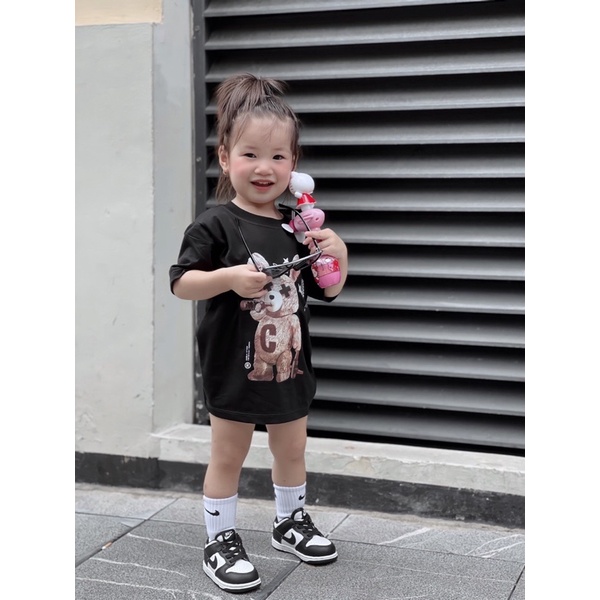 Áo thun tay lỡ thỏ rabbit cho bé , áo phông unisex trẻ em , Kid_genZ