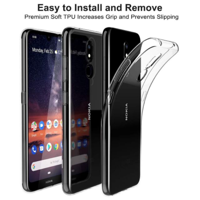 Ốp lưng dẻo TPU Xho Nokia 3.2 Siêu mỏng 0.6mm loại tốt