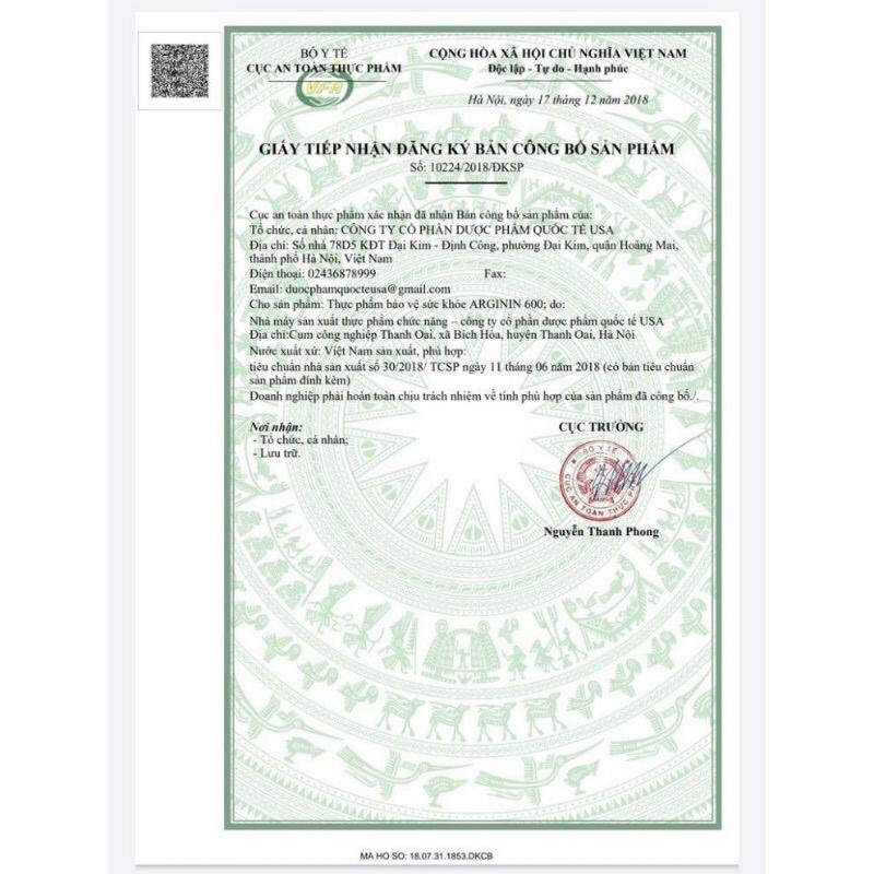 Viên uống giải độc gan ARGININ 600