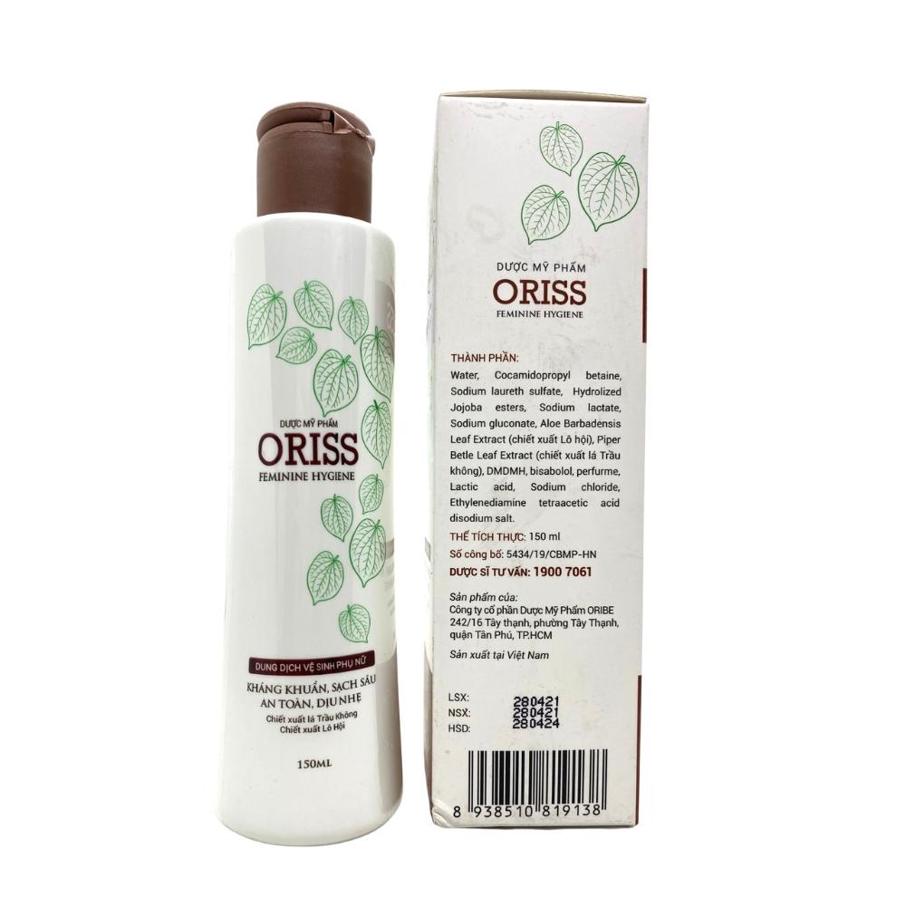 Dung Dịch Vệ Sinh Phụ Nữ Dịu Nhẹ Hỗ Trợ Khử Mùi, Không Gây Khô Rát Oriss Oribe - Oribe 150ml