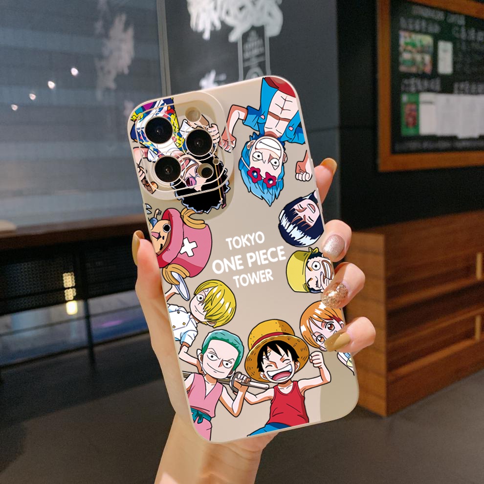 Ốp Điện Thoại Cạnh Vuông In Hoạt Hình One Piece Cho Samsung Galaxy A33 A53 A73 5G A32 A52S A72 A31 A41 A71