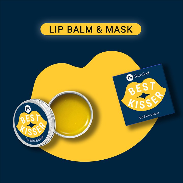 Son Dưỡng Môi Không Màu BareSoul Best Kisser Lip Balm &amp; Mask 10g