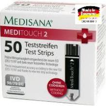 [Hàng Đức chuẩn] Que thử đường huyết Medisana MediTouch 2, [Còn hàng]