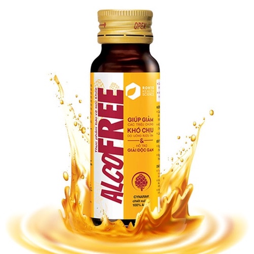 Nước - Viên giải Rượu Alcofree – Hỗ trợ giảm đau đầu và buồn nôn, mệt mỏi sau khi uống rượu bia