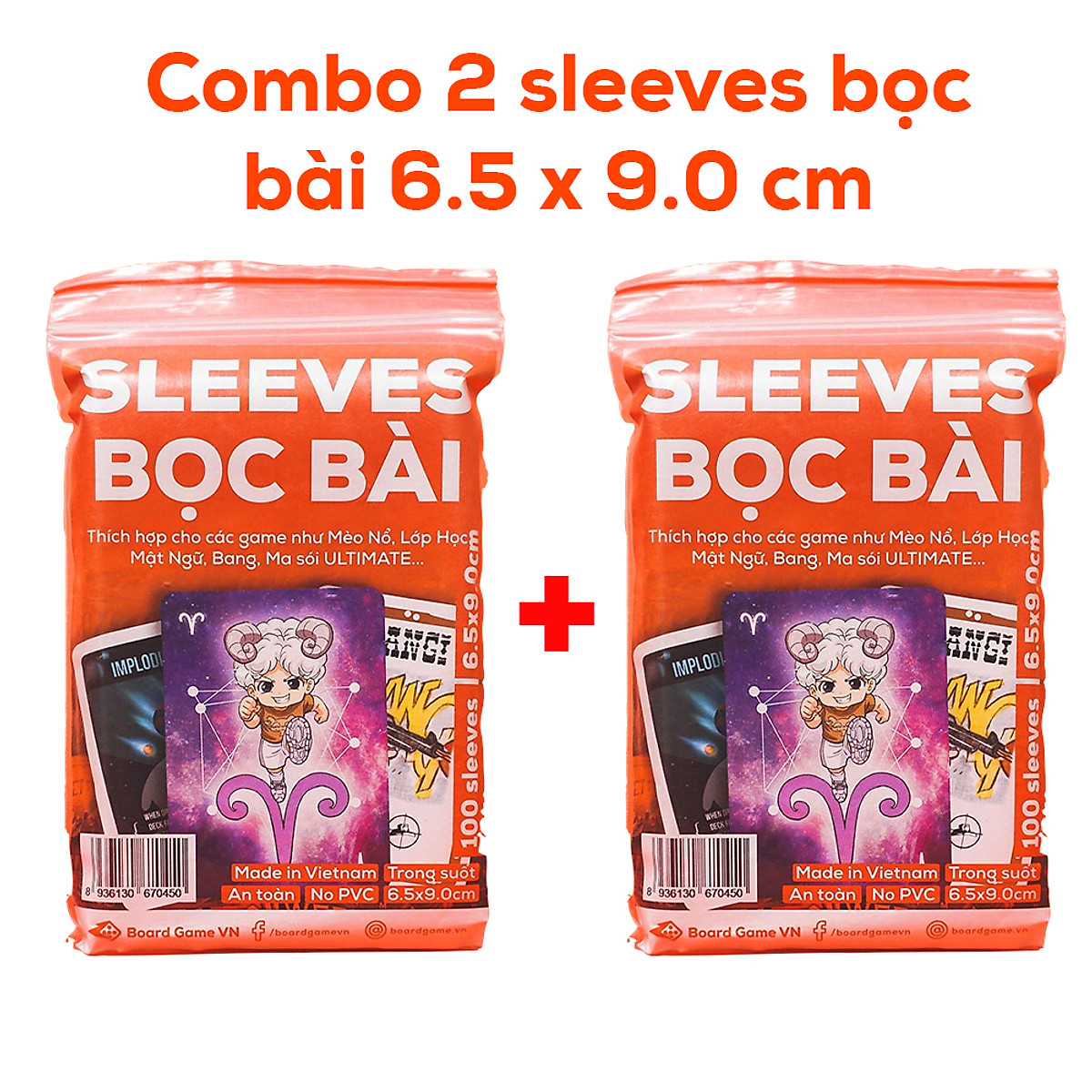 Mua Ngay Combo 2 Gói Sleeve Bọc Bài Thường Giúp Trẻ Phát Triển