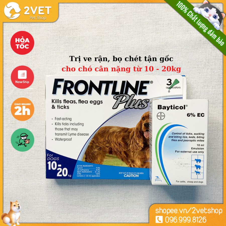 [Chăm Sóc Chó] Loại Bỏ Ve - Rận - Bọ Chét - Ký Sinh Trùng Trên Chó  - Với Combo Hoàn Hảo Từ Chuyên Gia Thú Y