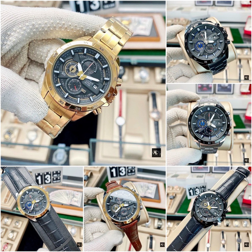 Đồng hồ nam thạch anh đa chức năng CETSIER, chống thấm nước 100mét, series 6 kim, chức năng dạ quang, chính hãng cao cấp