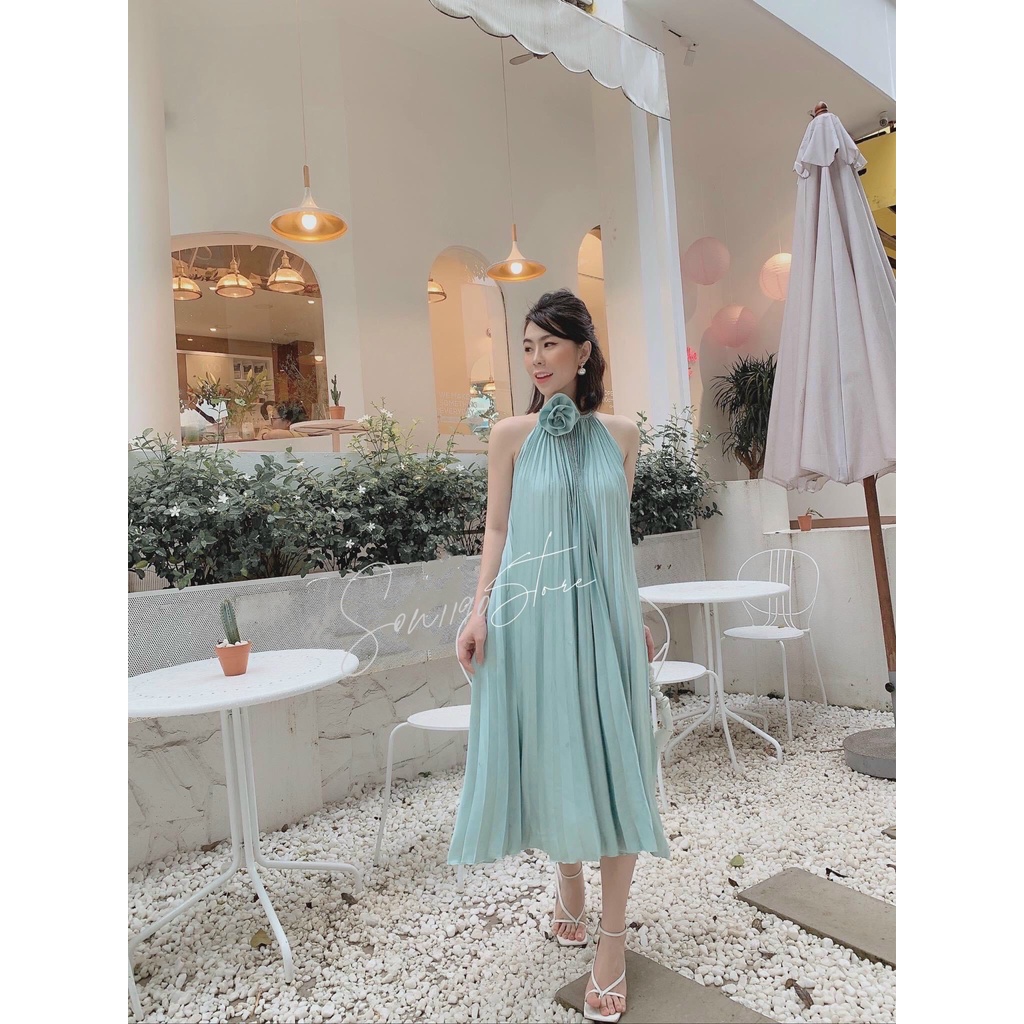 Đầm Dập Li M.O.O.N.P.E.A.C.E Sang Xịn Mịn - Hàng xuất dư 100%