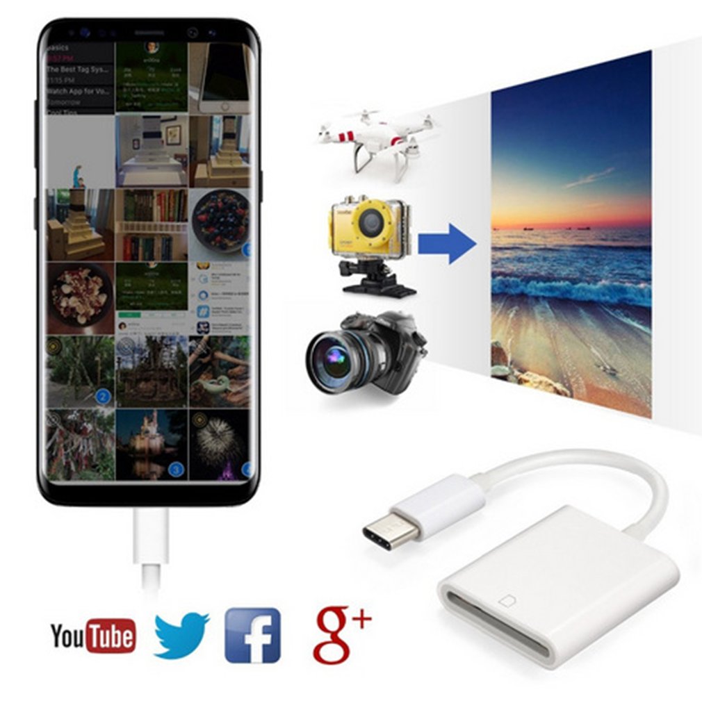 Đầu Đọc Thẻ Nhớ Loại C USB3.1 Loại C Sang SD Tiện Dụng