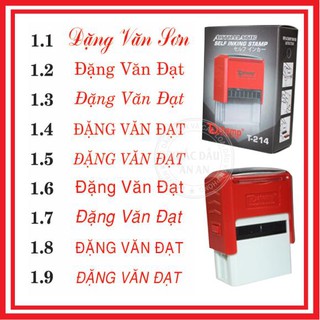 Làm con dấu tên, dấu chức danh, dấu 1 dòng- dstam