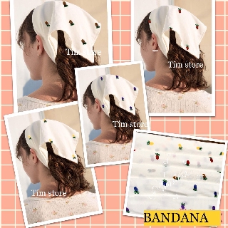 [Tím.Little]KHĂN BANDANA TURBAN VẢI LINEN ĐẸP