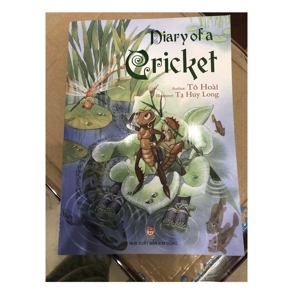 Sách- Dế Mèn Phiêu Lưu Ký - Diary of a Cricket (Bản Tiếng Anh - Tạ Huy Long Minh Họa)