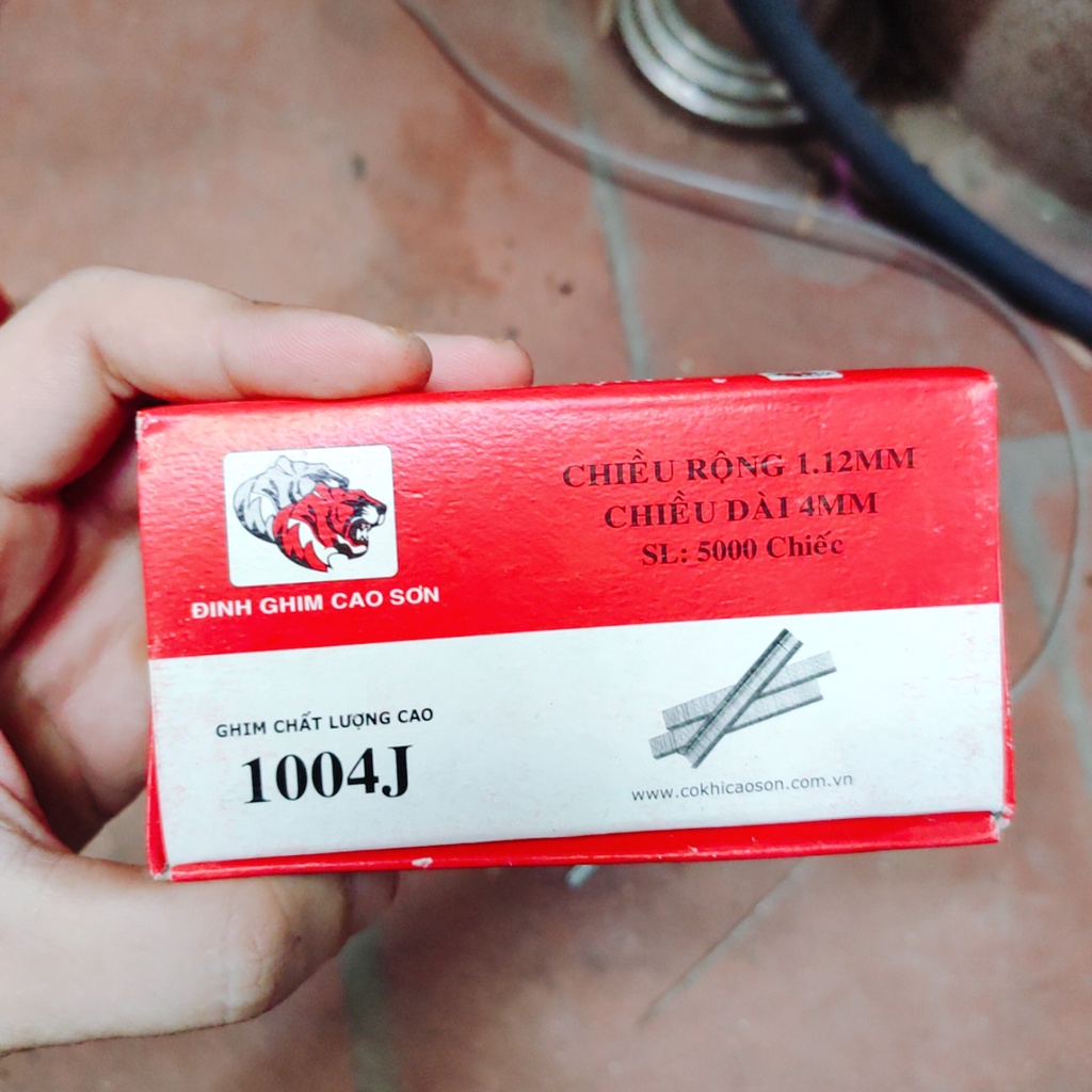 Súng ghim hơi U 1013 và phụ kiện, súng ghim gỗ, ghim yên xe máy