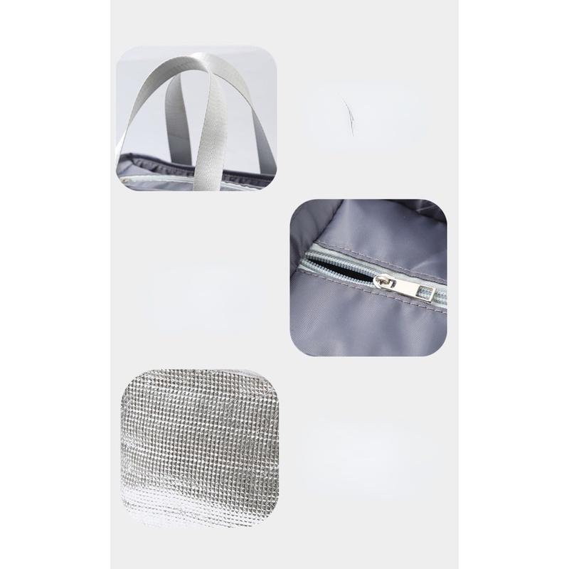 Túi Đựng Hộp Cơm Trưa Giữ Nhiệt Cỡ Lớn Tiện Lợi