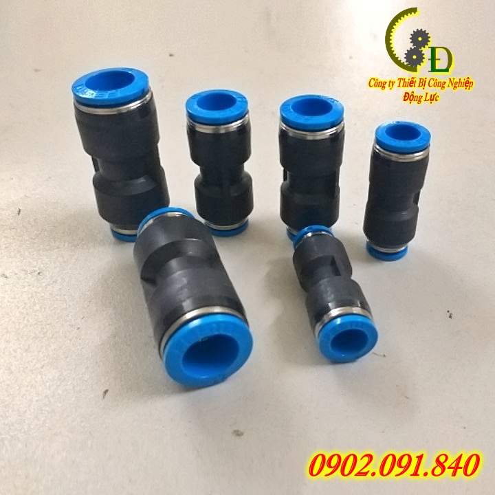 Khớp nối nhanh thẳng dây hơi máy nén khí Festo Đức 1cái QS✴️Chính Hãng✴️Van tiết lưu, đầu cút ống khí phi 4/6/8/10/12