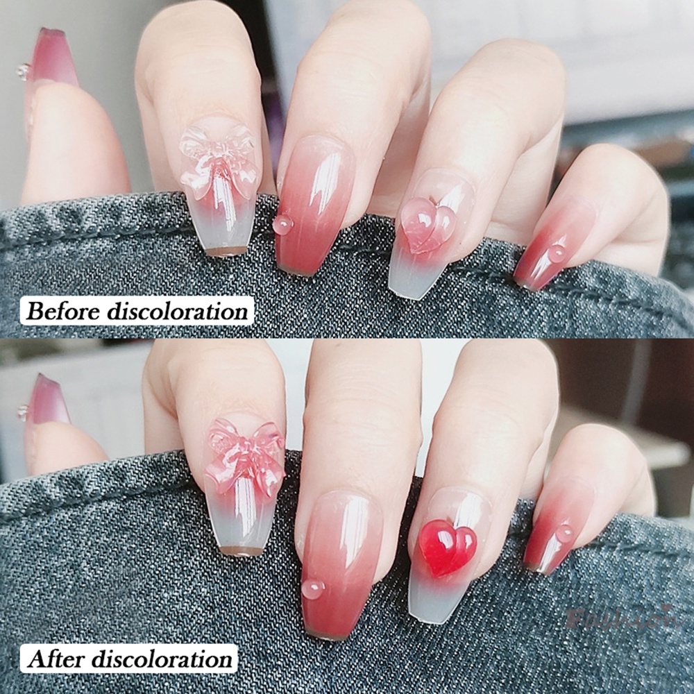 Bộ 24 Móng Tay Giả Đính Nơ Trang Trí Thời Trang Dành Cho Nữ DIY