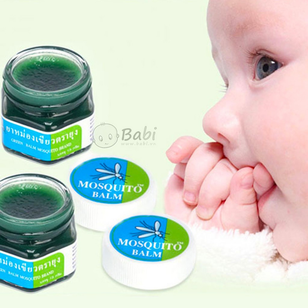 Dầu đuổi muỗi Green Herb Thái Lan 20g, Dầu cù là sả trị muỗi đốt cho bé - Lala Mart