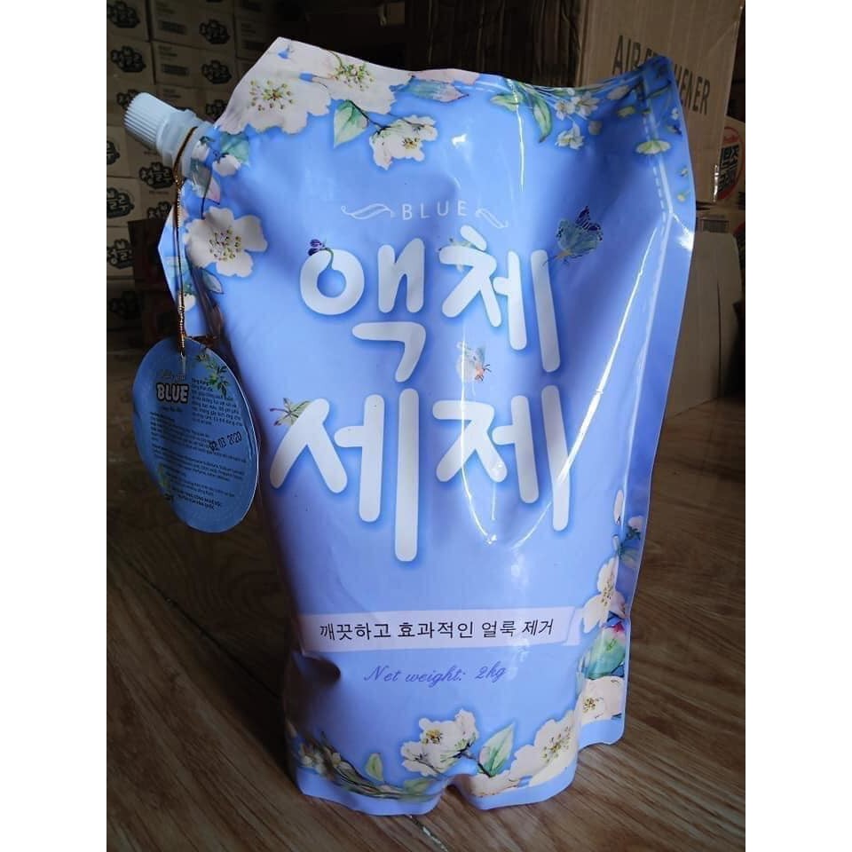 NƯỚC GIẶT BLUE HÀN QUỐC TÚI 2KG THƠM NHƯ HOA